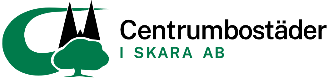 Logotyp Centrumbostäder i Skara AB