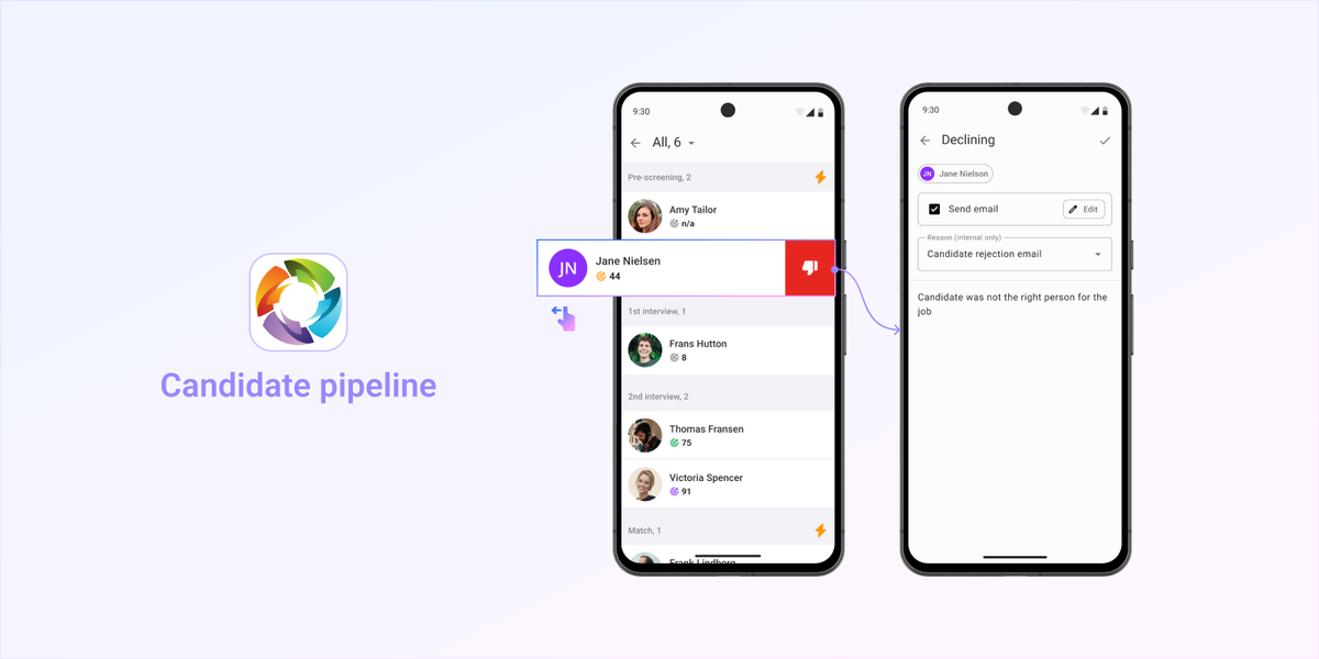 Recman RecMan app 2.5 introduces the candidate pipeline for Android