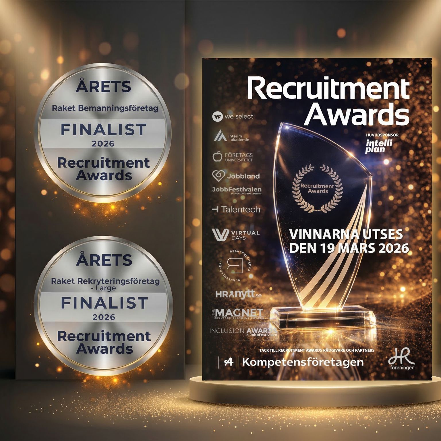Norra Resurs finalist i två kategorier i Recruitment Awards 2026